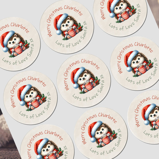 Personalised Christmas Stickers for Gift Present Wrapping Tags