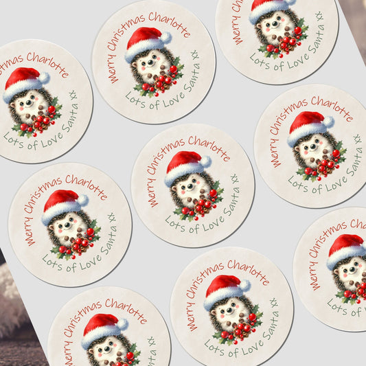 Personalised Christmas Stickers for Gift Present Wrapping Tags
