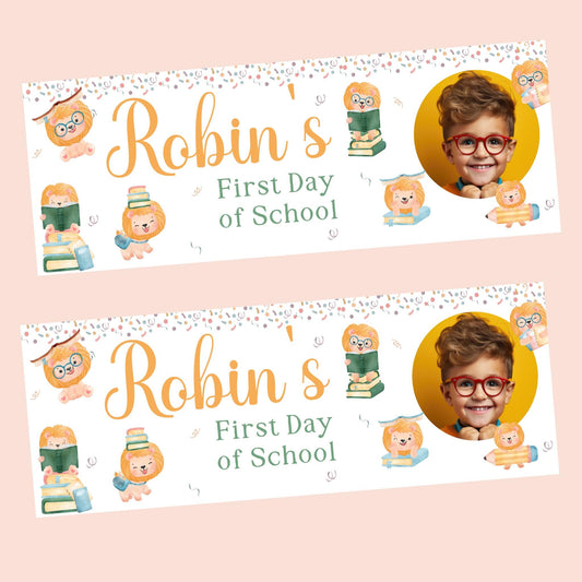 First Day of School Banner, Personalised Primary One Banner, Personalised back to school banner, School decorations, Back to school ideas