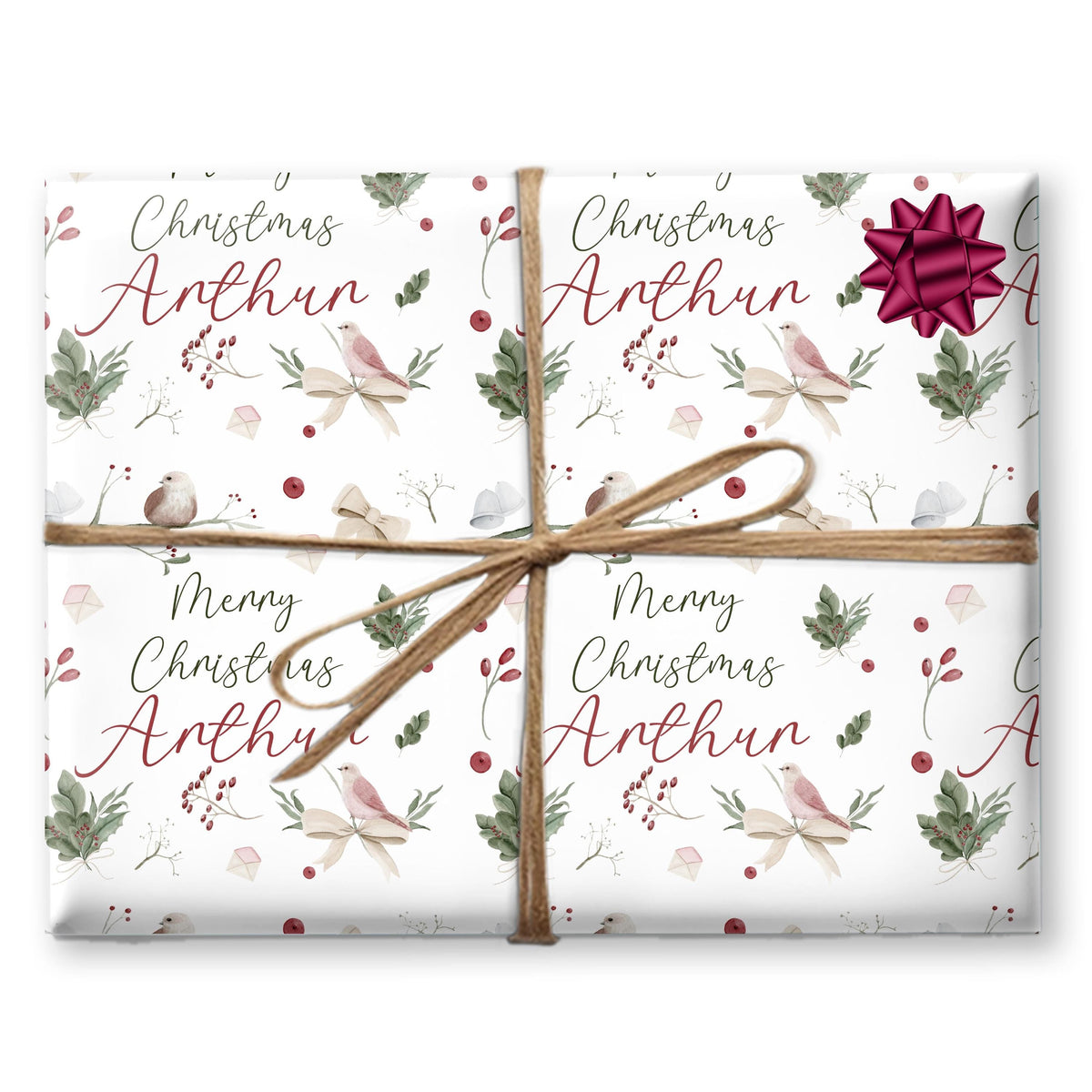 Personalised Gift Wrap, Custom Christmas Wrapping Paper For Her