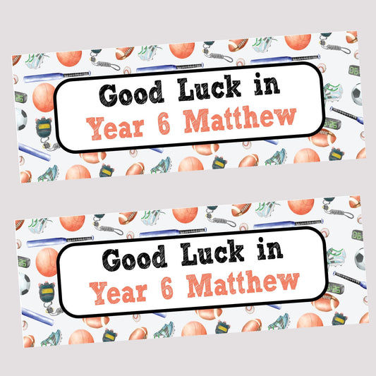 First Day of School Banner, Personalised Primary One Banner, Personalised back to school banner, School decorations, Back to school ideas
