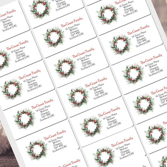Personalised Christmas Stickers for Gift Present Wrapping Tags