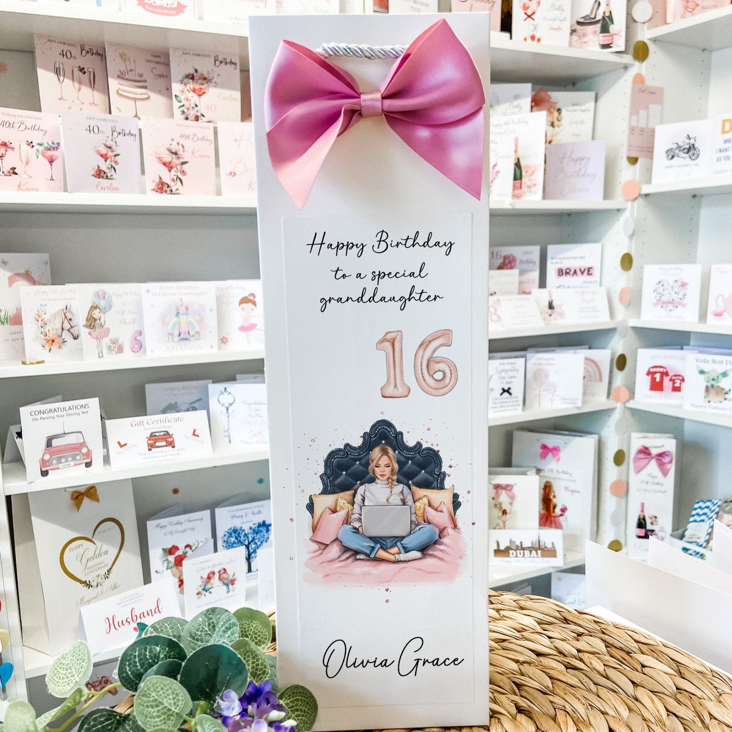 Birthday Bottle Gift Bag For Her