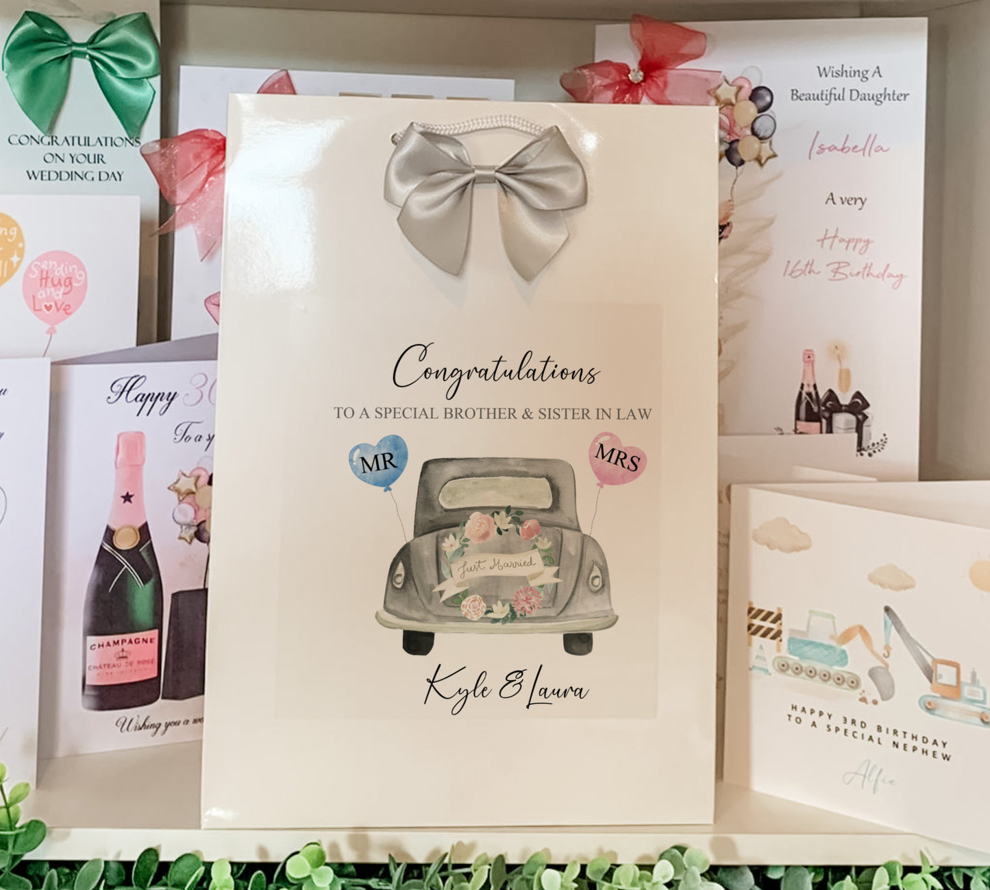 Personalised Congratulations on your Wedding Day Card Vintage Car