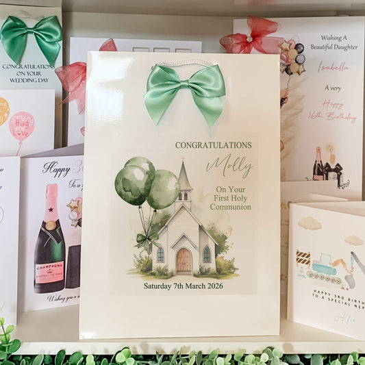 First Holy Communion Gift Bag Personalised with Child’s Name