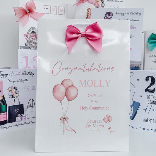 First Holy Communion Gift Bag Personalised with Child’s Name