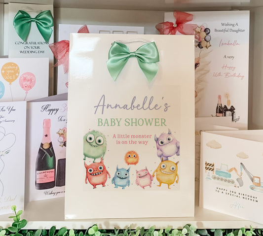 Baby Shower Gift Bag A Little Monster is on the Way