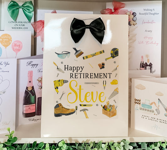 DIY Handyman Style Retirement Gift Bag
