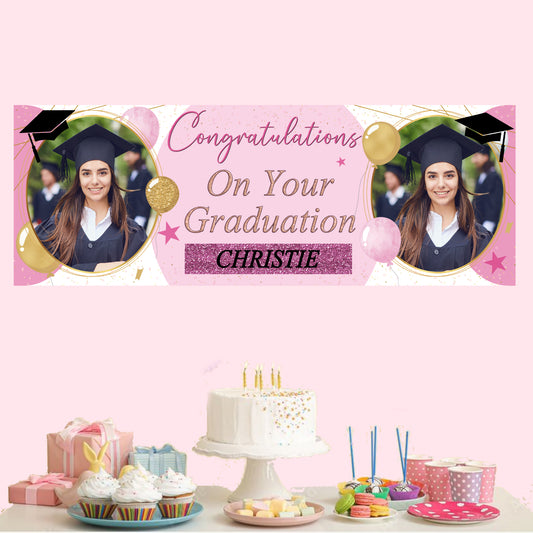 Personalised Congratulations on Your Graduation Banner
