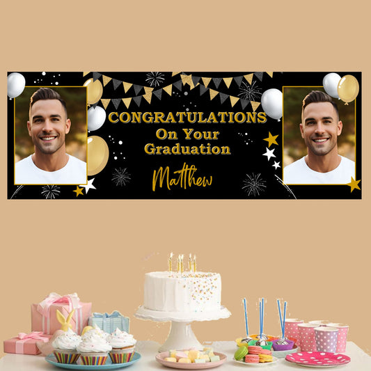 Personalised Congratulations on Your Graduation Banner