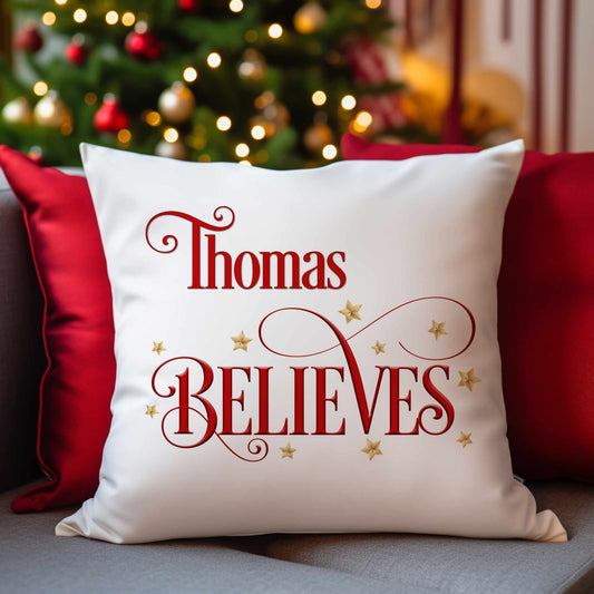 Personalised Christmas Name Cushion