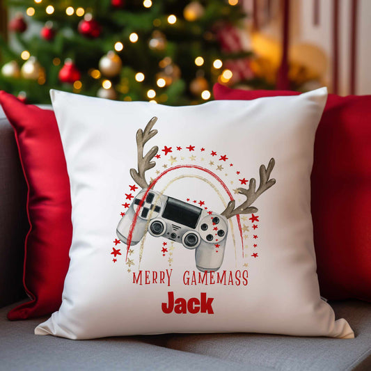 Gaming Controller Christmas Cushion – Perfect Gift for Gamers This Holiday Season!