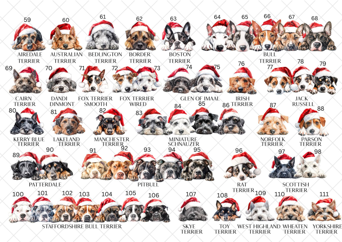 Personalised Christmas Dog Kennel Hanging Ornament – Choose Your Breed