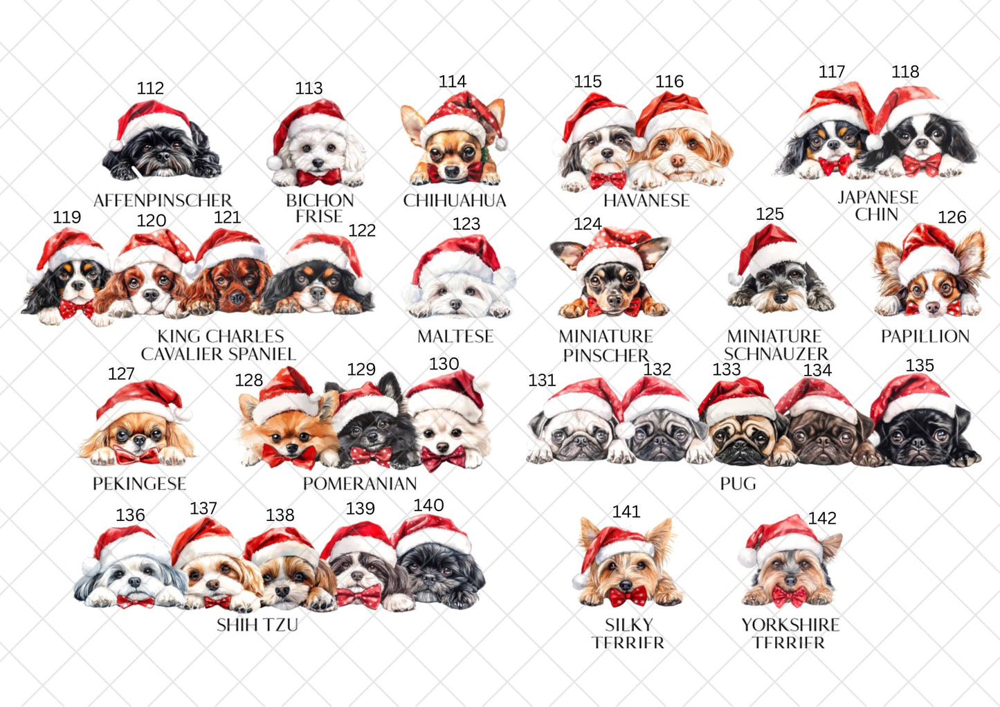 Personalised Christmas Dog Kennel Hanging Ornament – Choose Your Breed