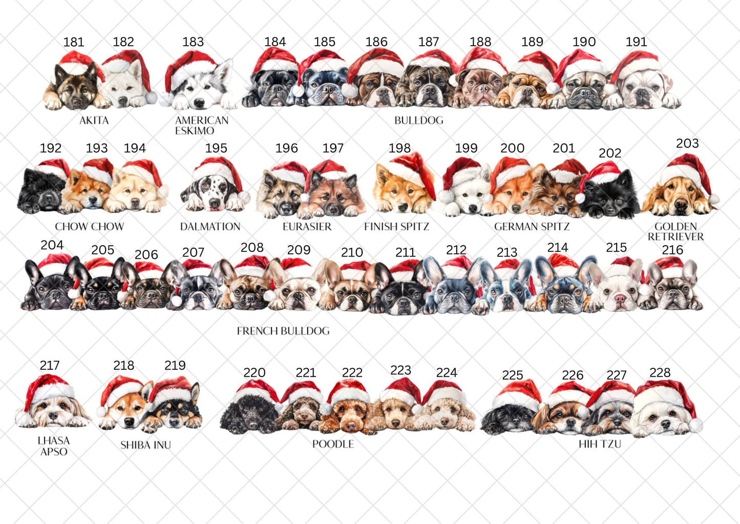 Personalised Christmas Dog Kennel Hanging Ornament – Choose Your Breed