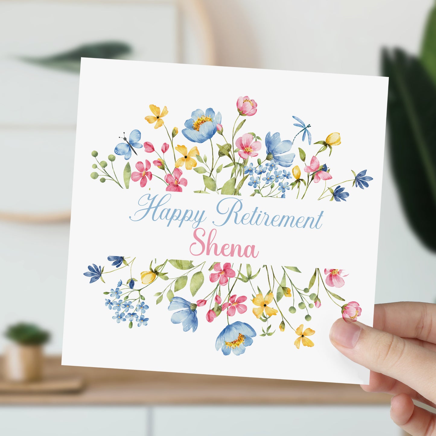 Personalised Congratulations on your Retirement Card Floral Spray