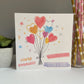 Personalised Congratulations on Your Engagement Card Heart Balloons