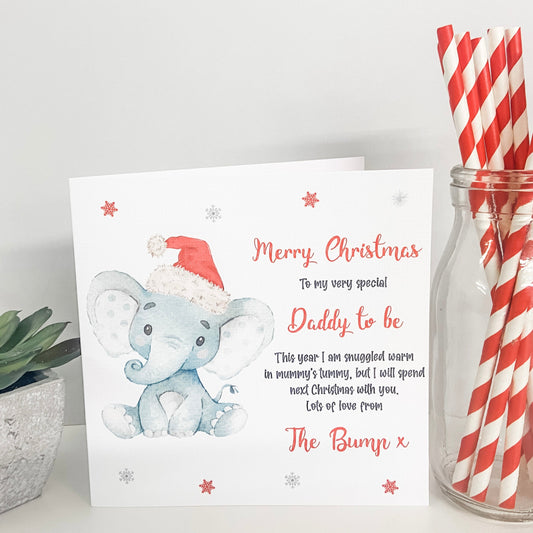 Christmas Card Daddy To Be From The Bump