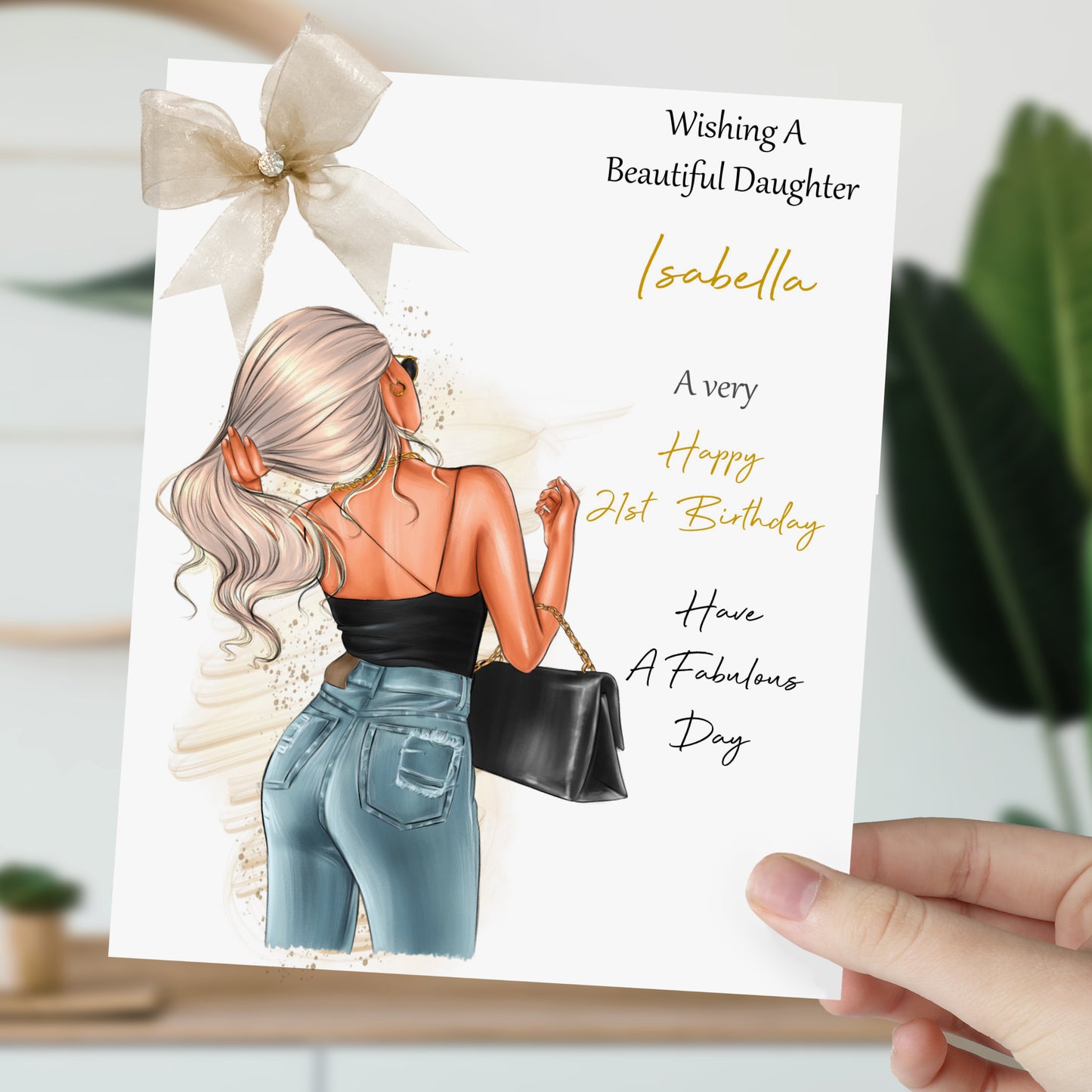 Personalised Female Girl Birthday Card