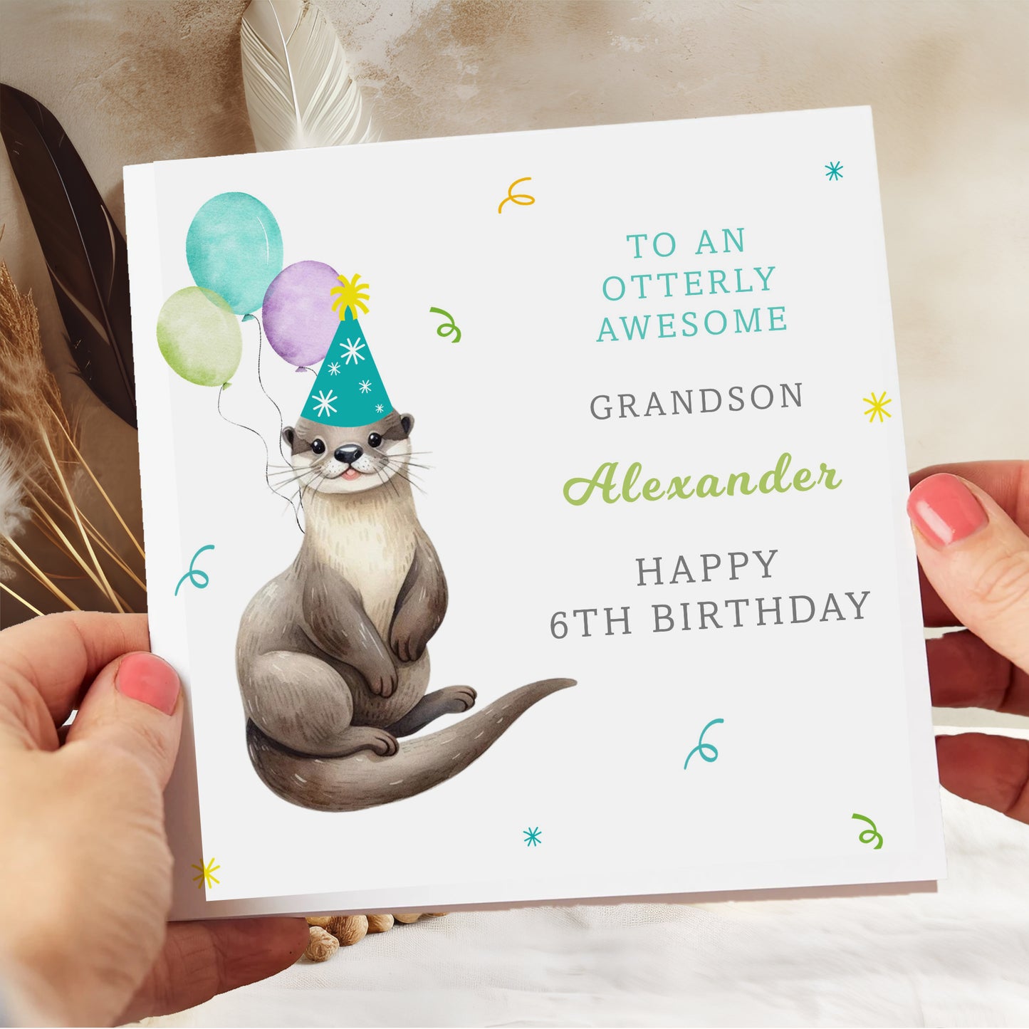 Personalised Birthday Gift Wrap Otterly Awesome