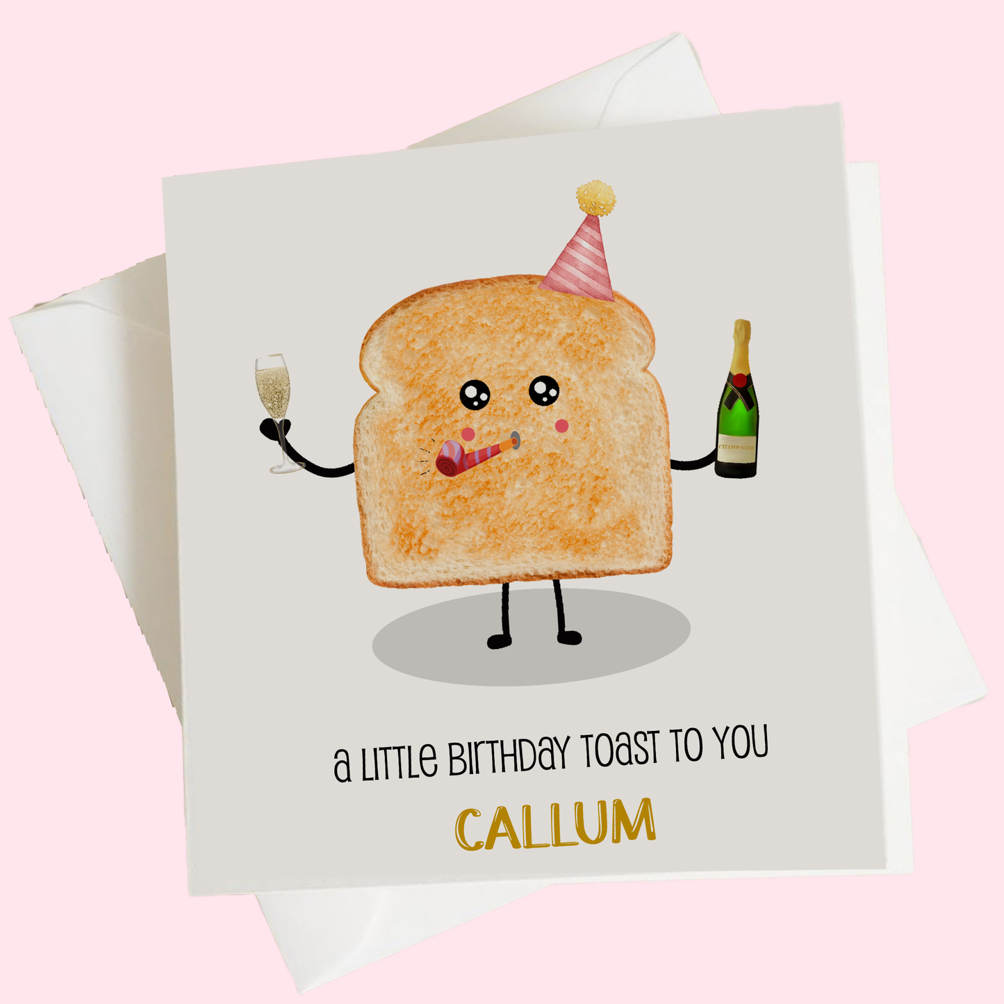 Personalised Birthday Card Funny Toast To You