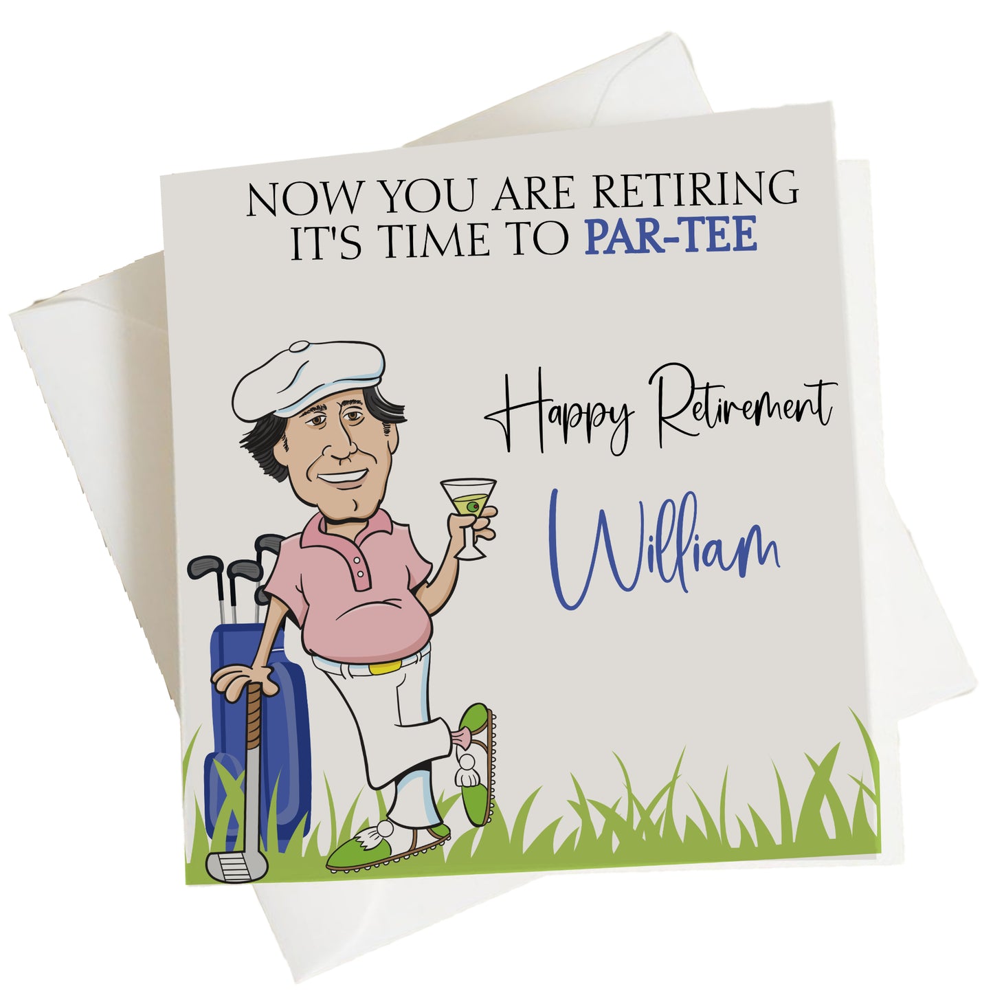 Personalised Congratulations on Your Retirement Card Funny Golf