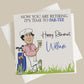 Personalised Congratulations on Your Retirement Card Funny Golf