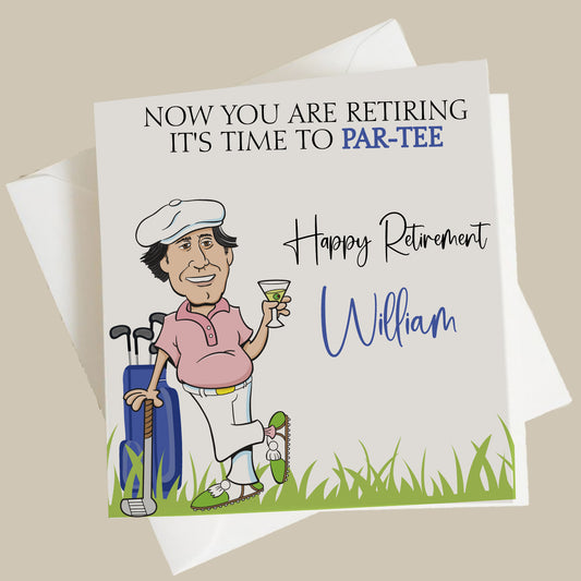 Personalised Congratulations on Your Retirement Card Funny Golf