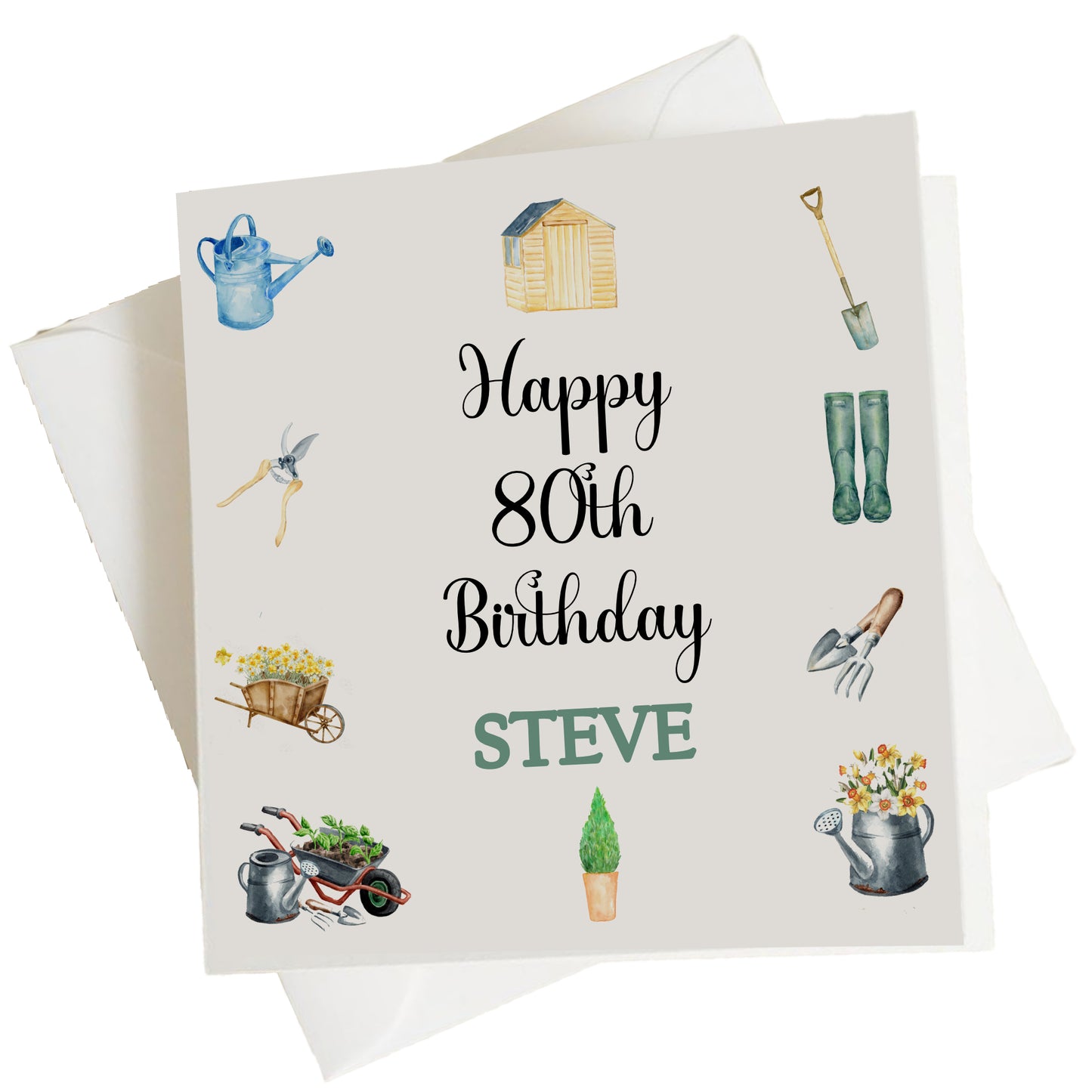 Personalised Birthday Card For Gardening Lover