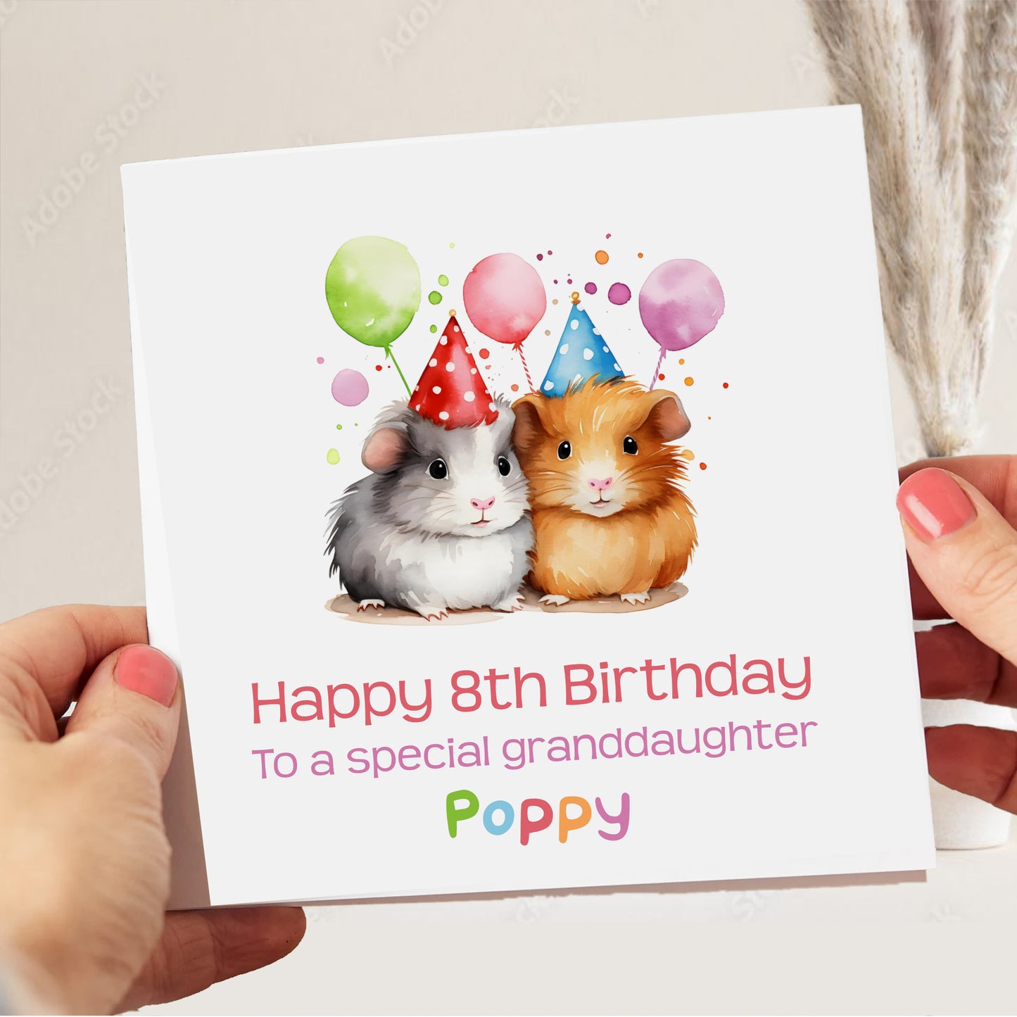 Guinea Pig Birthday Card