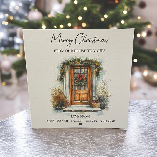 Personalised Christmas Card Pack 10, 20, 30, 40, 50