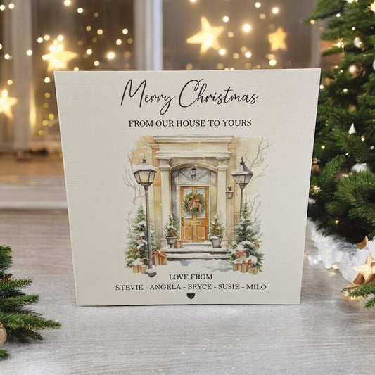 Personalised Christmas Card Pack 10, 20, 30, 40, 50