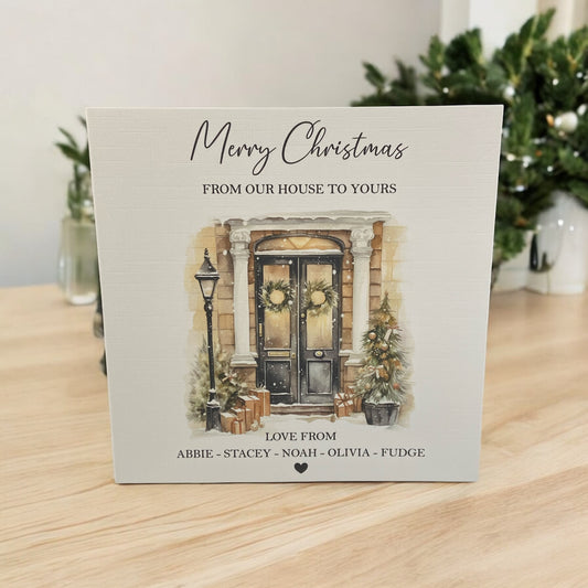 Personalised Christmas Card Pack 10, 20, 30, 40, 50