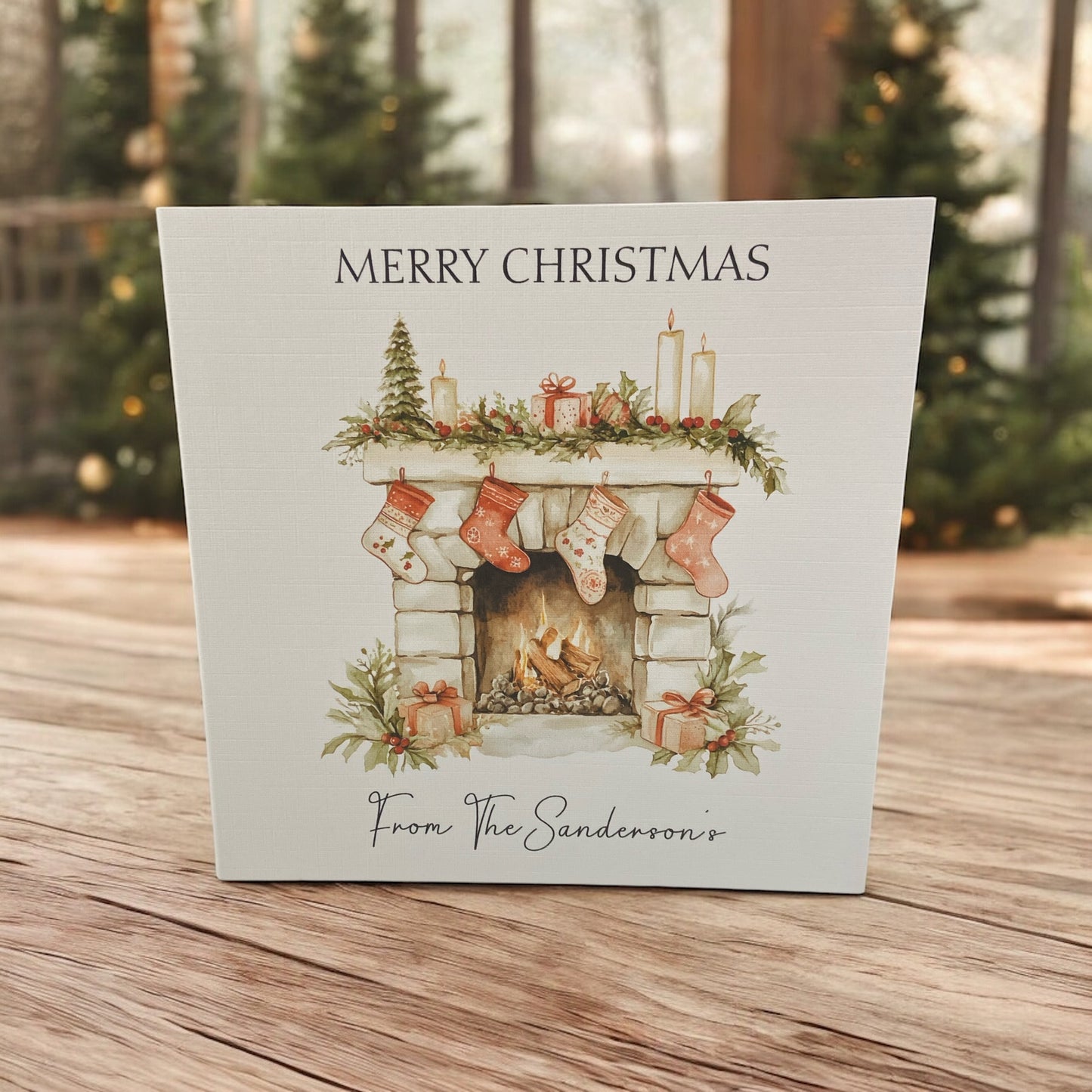 Personalised Christmas Card Pack 10, 20, 30, 40, 50