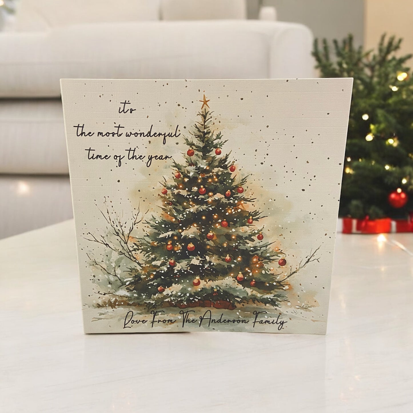 Personalised Christmas Card Pack 10, 20, 30, 40, 50