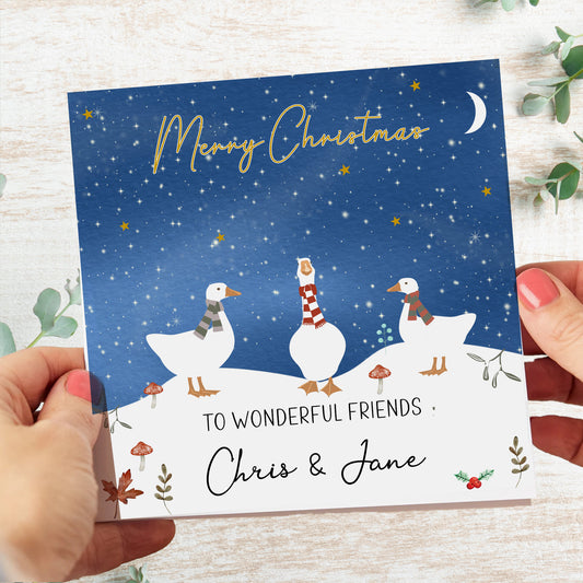 Christmas Card Winter Geese