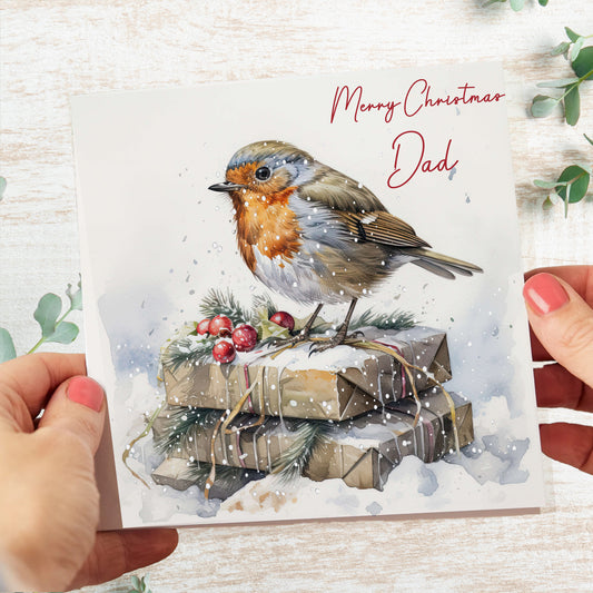Christmas Card Winter Robin