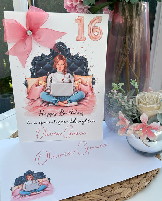 Luxury Large A4 Birthday Card For Her