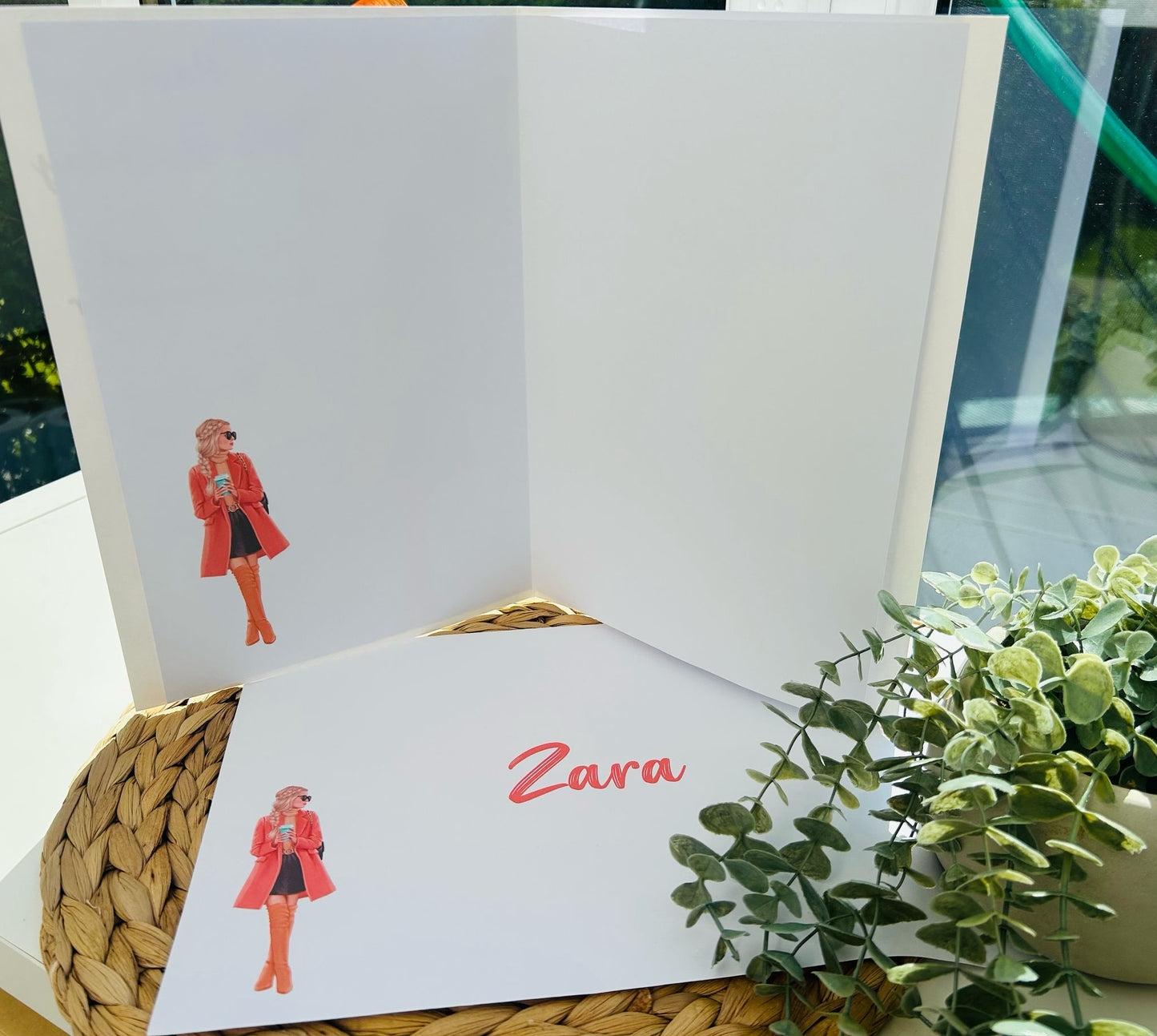 Luxury Large A4 Birthday Card For Her Autumn Girl