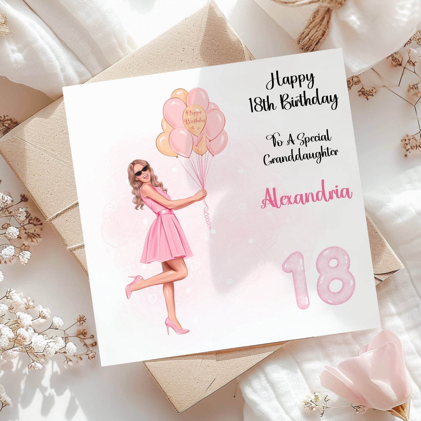 Female Birthday Card, Personalised For Her