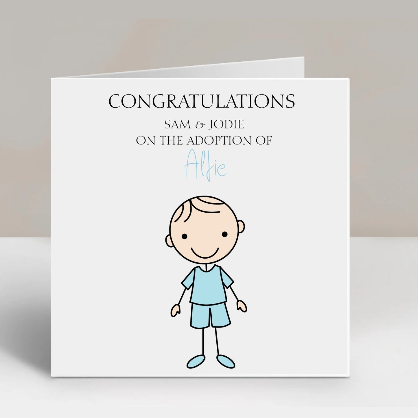 Personalised Adoption Forever Family Card