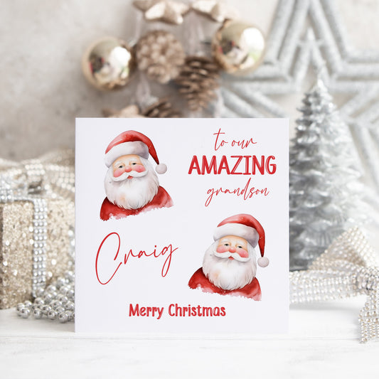 Personalised Christmas Card 'Santa