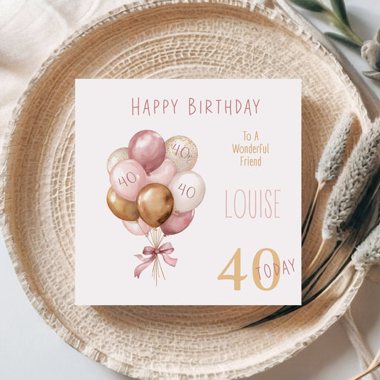 Personalised Birthday Card For Her