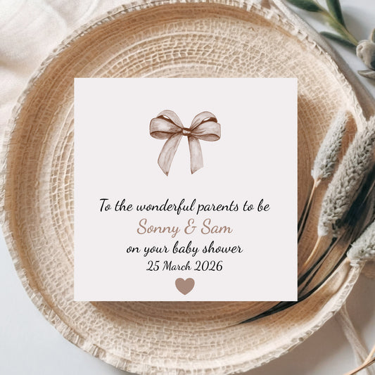 Personalised Baby Shower Card