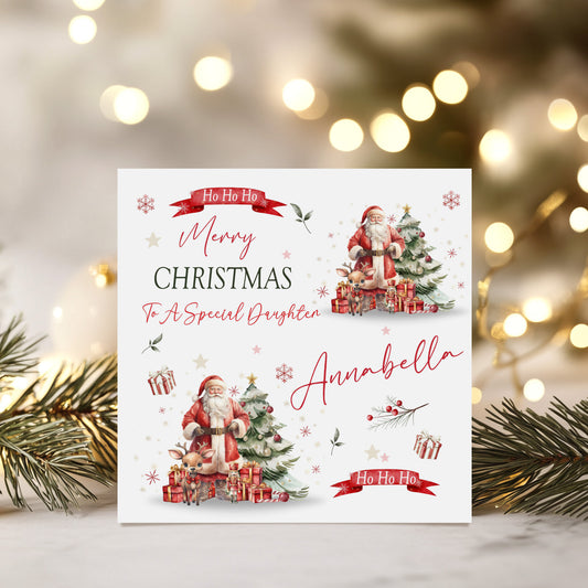 Personalised Christmas Card 'Santa'