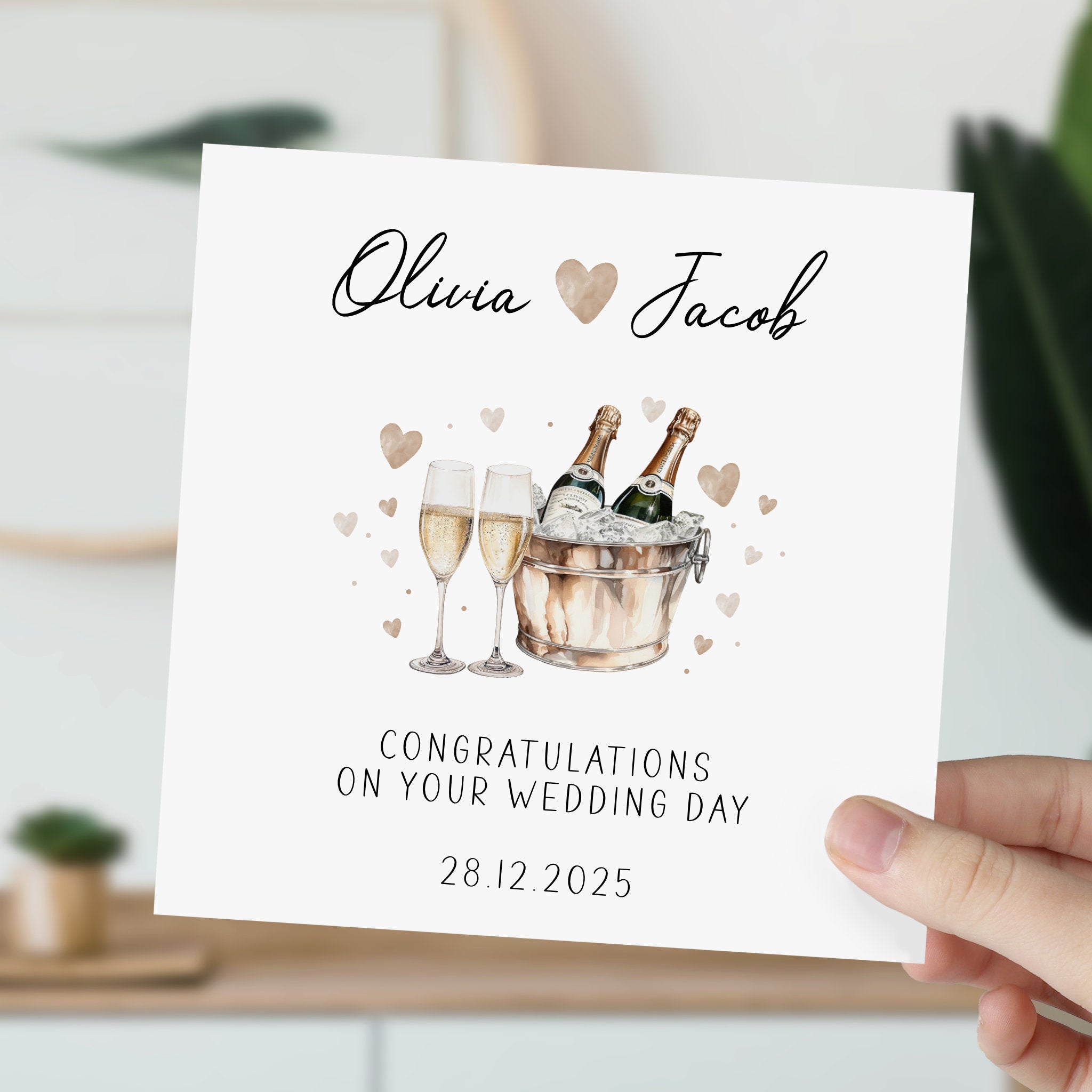 Personalised Congratulations on Your Wedding Day Card – Blossom Lane ...