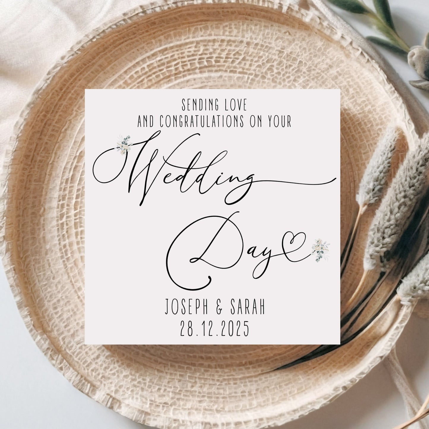 Congratulations on Your Wedding Day Card