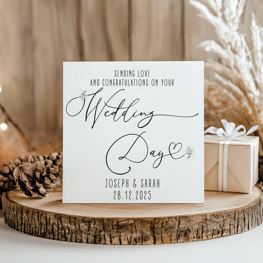 Congratulations on Your Wedding Day Card