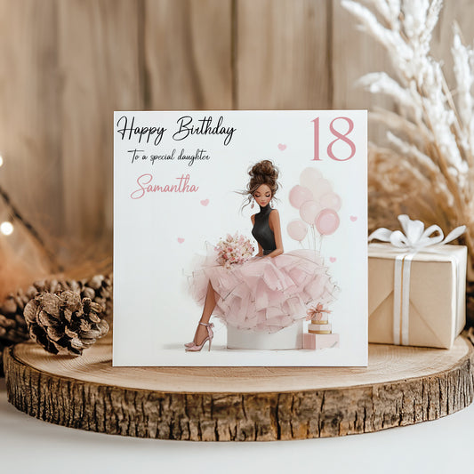 Personalised Birthday Card, Party Girl