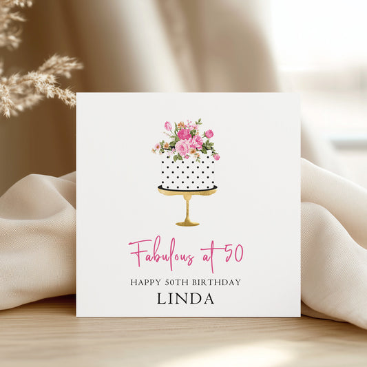 Personalised Birthday Card For Her